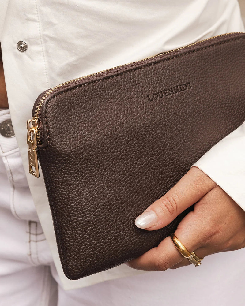 Poppy Clutch - Chocolate - Sare StoreLouenhideBag