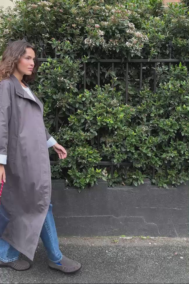 Rowan Longline Jacket - Tobacco Brown. Ceres Life