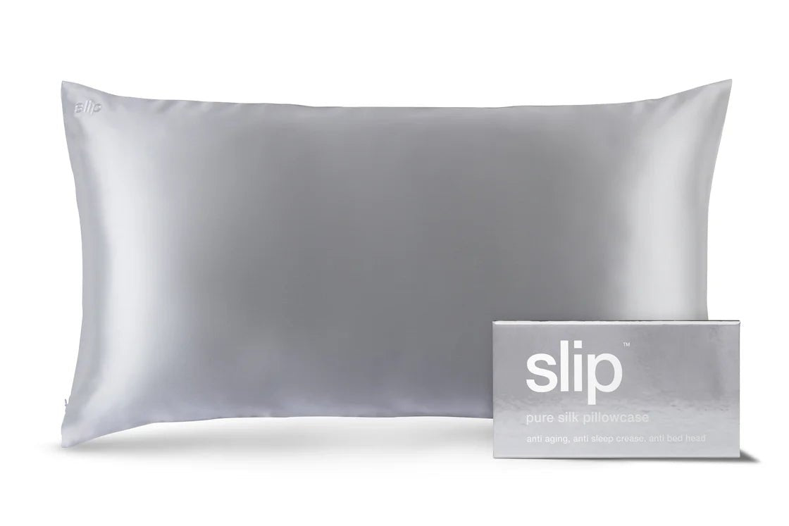 Pure Silk Pillowcase - King - Silver - Sare StoreSlipPillowcase