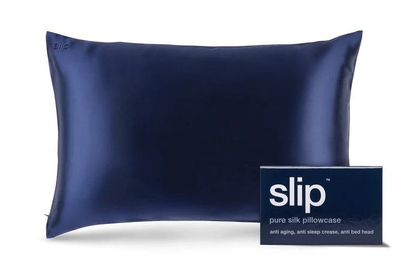 Pure Silk Pillowcase - Queen - Navy - Sare StoreSlipPillowcase