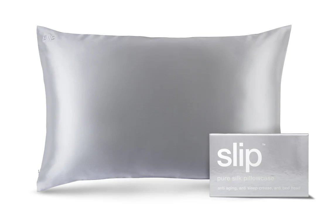 Pure Silk Pillowcase - Queen - Silver - Sare StoreSlipPillowcase