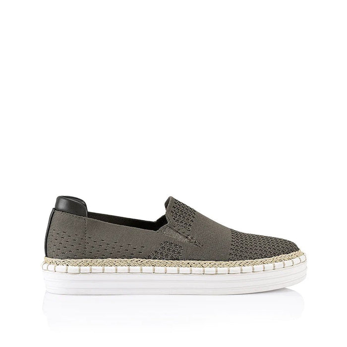 Queen Slip On Sneakers - Khaki Knit - Sare StoreVerali ShoesShoes