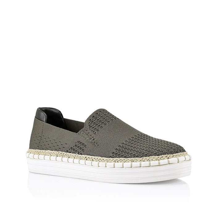 Queen Slip On Sneakers - Khaki Knit - Sare StoreVerali ShoesShoes