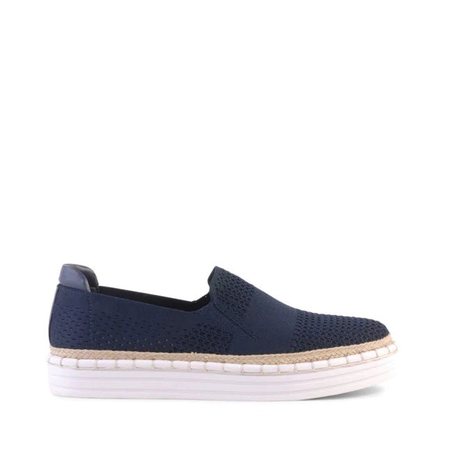 Queen Slip On Sneakers- Navy Knit - Sare StoreVerali ShoesShoes