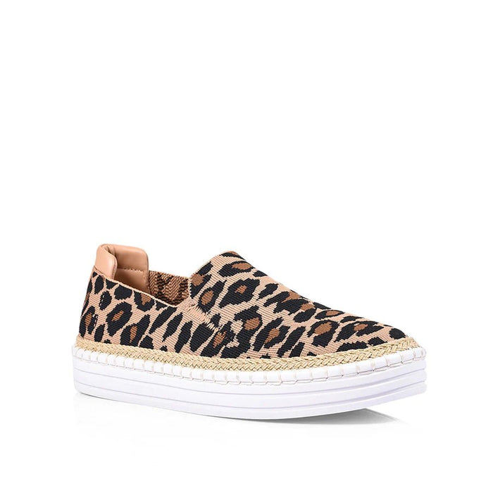 Queen Slip On Sneakers- Nude Leopard - Sare StoreVerali ShoesShoes