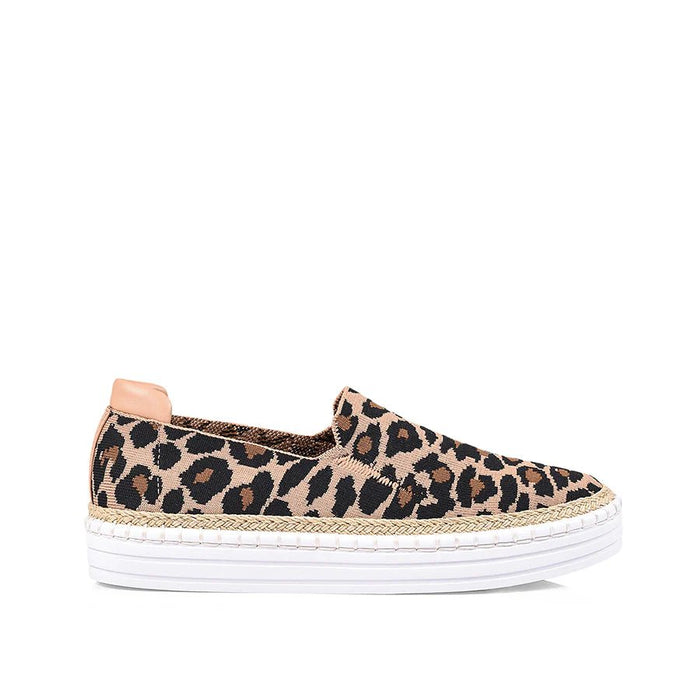 Queen Slip On Sneakers- Nude Leopard - Sare StoreVerali ShoesShoes