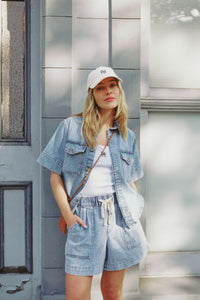 Relaxed Everyday Short - Vintage Blue Denim - Sare StoreCeres LifeShorts