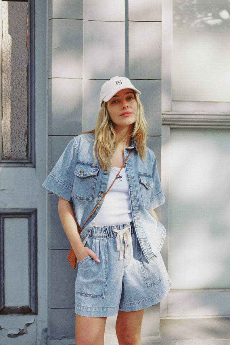 Relaxed Everyday Short - Vintage Blue Denim - Sare StoreCeres LifeShorts