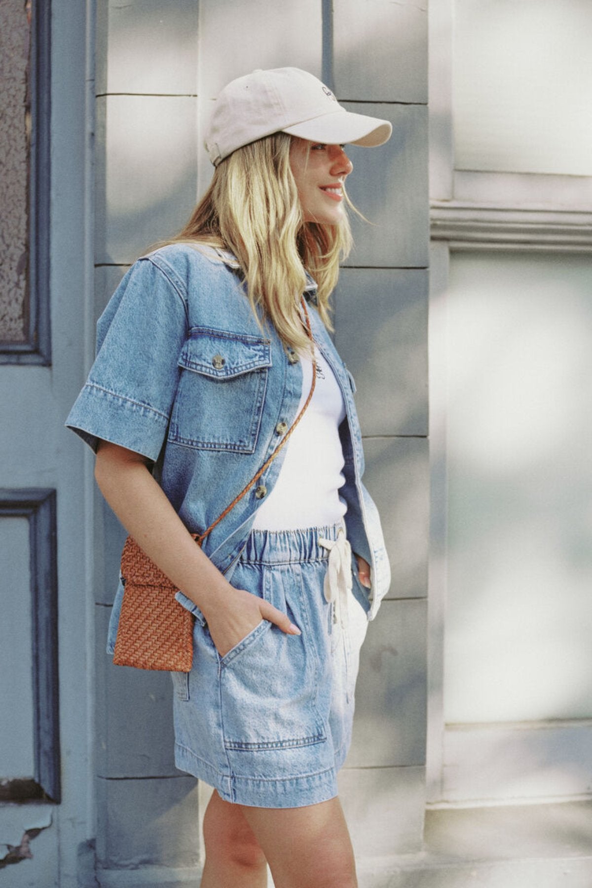 Relaxed Everyday Short - Vintage Blue Denim - Sare StoreCeres LifeShorts