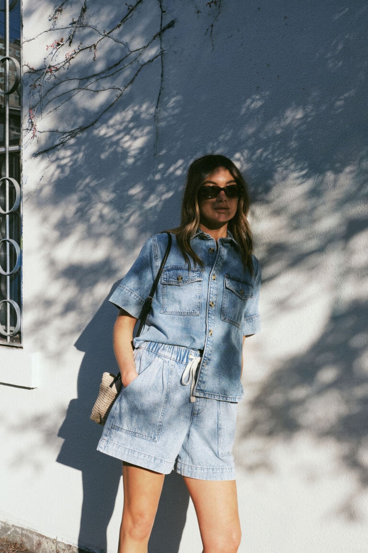 Relaxed Everyday Short - Vintage Blue Denim - Sare StoreCeres LifeShorts