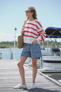 Relaxed Front Pocket Tab Short - Vintage Blue - Sare StoreCeres LifeShorts