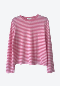 Athena Stripe L/S Basic - Pink