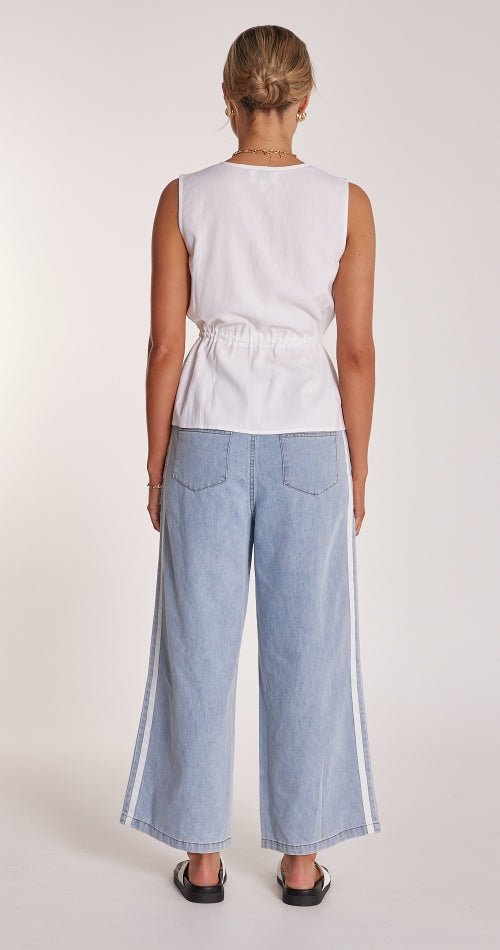 Riley Sleeveless Top - White - Sare StoreFeather and NoiseTops
