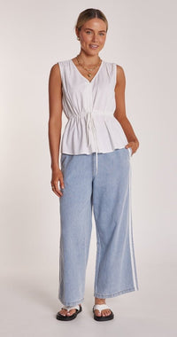 Riley Sleeveless Top - White - Sare StoreFeather and NoiseTops