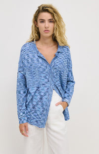 Rosie Knitted Shirt - Blue - Sare StoreLittle LiesKnit