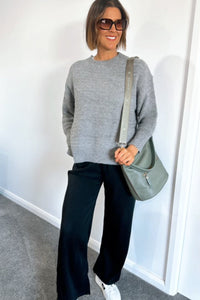 Sami Knitted Jumper - Grey - Sare StoreLittle LiesKnitwear
