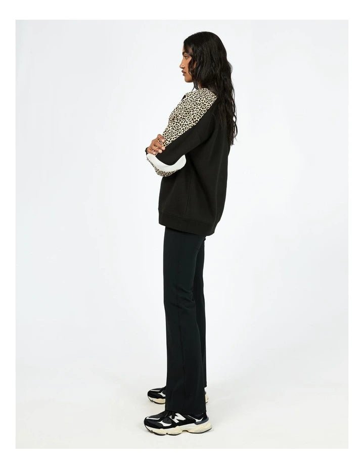 Savannah Oversized Crew - Black - Sare StoreAll About EveSweatshirts