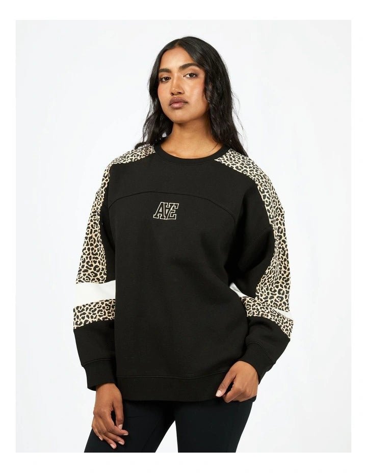 Savannah Oversized Crew - Black - Sare StoreAll About EveSweatshirts