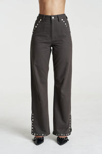 Studded Easy Jean - Shadow