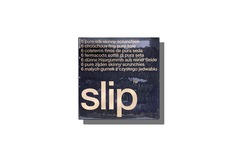 Silk Skinny Srunchies - Black - Sare StoreSlipScrunchies