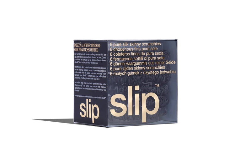 Silk Skinny Srunchies - Black - Sare StoreSlipScrunchies