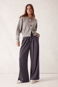 Soft Crew Cardi - Grey Marle - Sare StoreCeres LifeCardigan