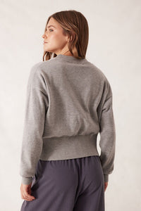 Soft Crew Cardi - Grey Marle - Sare StoreCeres LifeCardigan