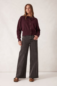 Soft Crew Cardi - Wine - Sare StoreCeres LifeCardigan