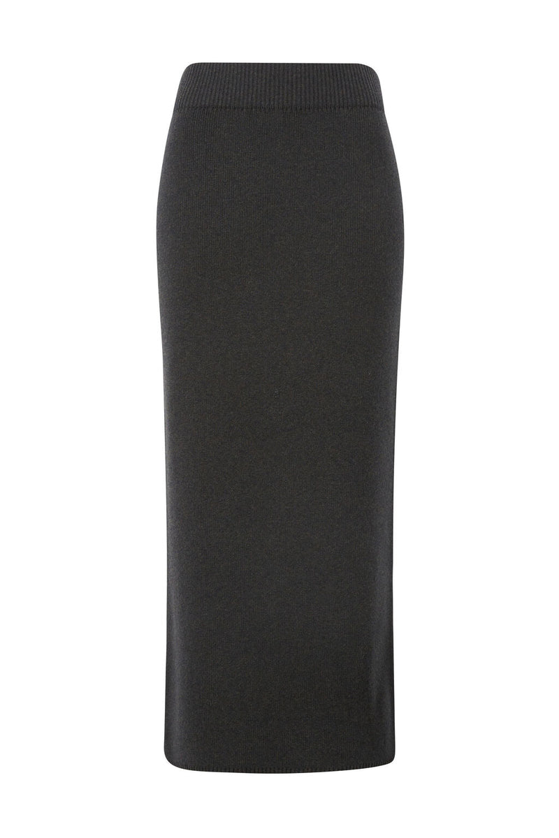 Soft Knit Maxi Skirt - Black - Sare StoreCeres LifeSkirt