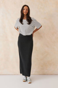 Soft Knit Maxi Skirt - Black - Sare StoreCeres LifeSkirt