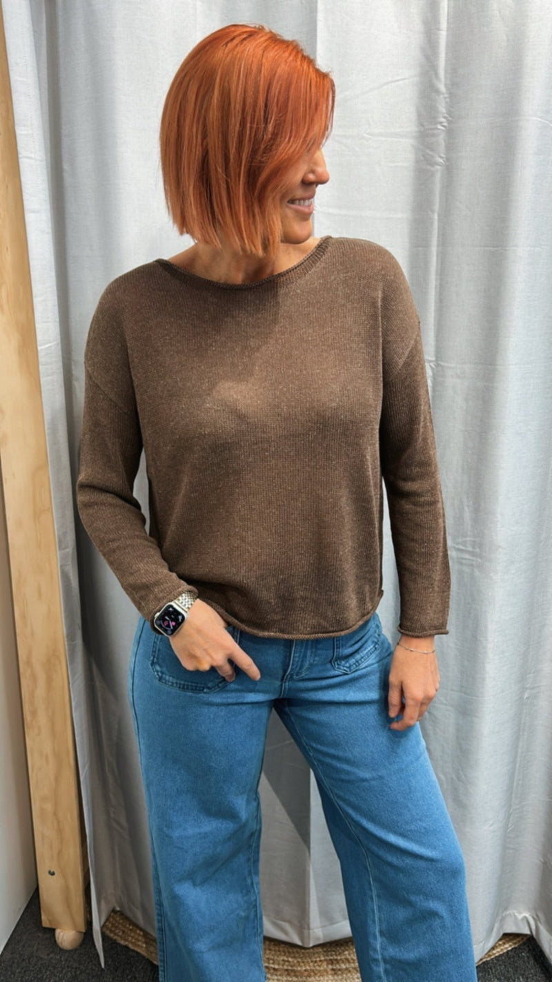 Spring Knit - Mocha - Sare StoreLittle LiesTops