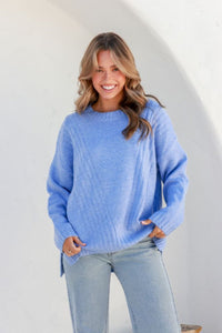 St Moritz Knit - Blue - Sare StoreSare StoreKnitwear