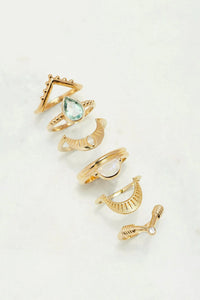 Amie Moonstone Gold Stacker