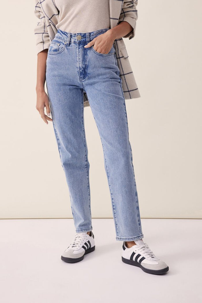 Straight Jean In Organic Cotton - Vintage Blue - Sare StoreCeres LifeJeans