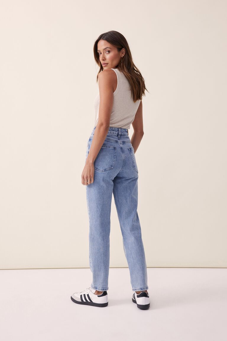 Straight Jean In Organic Cotton - Vintage Blue - Sare StoreCeres LifeJeans