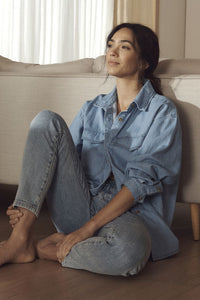 Straight Jean In Organic Cotton - Vintage Blue - Sare StoreCeres LifeJeans