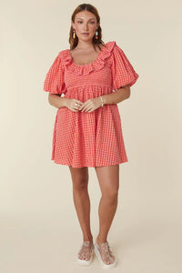 Strawberry Fields Mini Dress - Strawberry - Sare StoreSpellDress