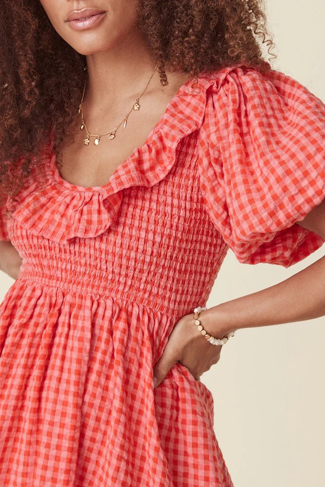 Strawberry Fields Mini Dress - Strawberry - Sare StoreSpellDress