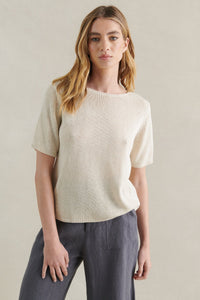 Summer Tee - Natural - Sare StoreLittle LiesKnit