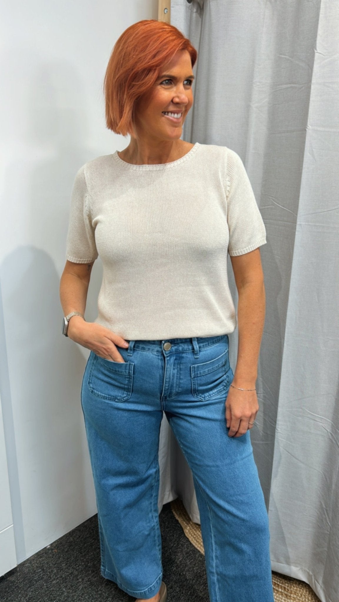 Summer Tee - Natural - Sare StoreLittle LiesKnit