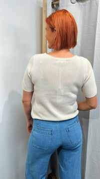 Summer Tee - Natural - Sare StoreLittle LiesKnit