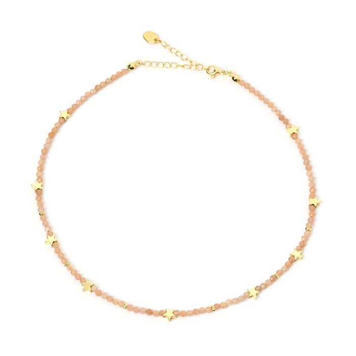 Superstar Gemstone Necklace - Rose Quartz - Sare StoreArms Of EveJewellery