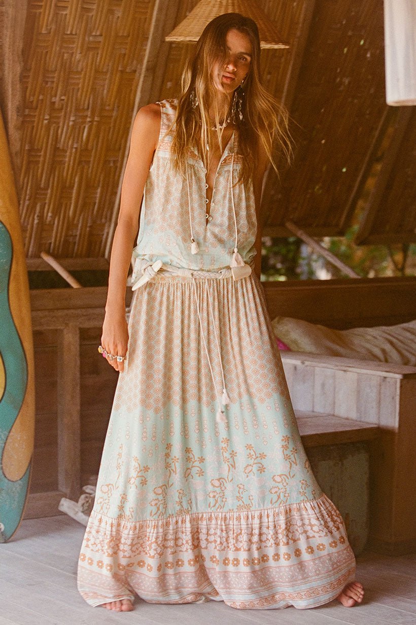 Sweet Nothings Maxi Skirt - Peppermint - Sare StoreSPELLSkirt