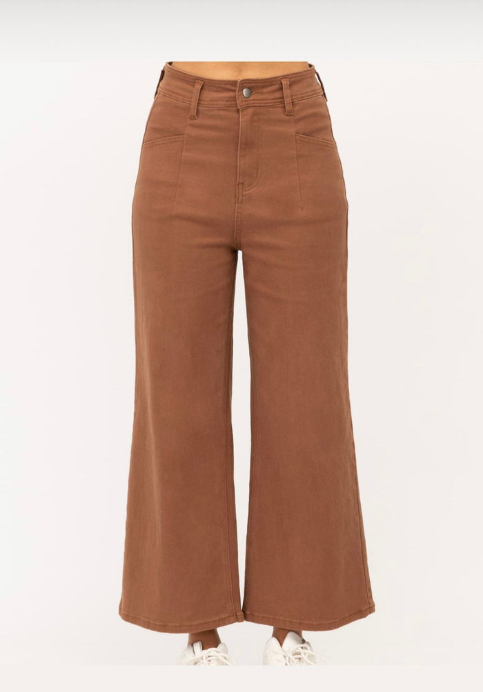 Tan Crop Jeans - Sare StorePaper HeartPants