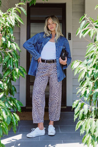 Tapered Barrel Jean - Leopard - Sare StoreCeres LifeJeans