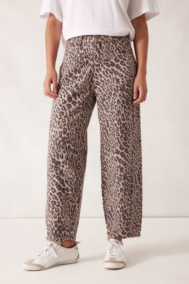 Tapered Barrel Jean - Leopard - Sare StoreCeres LifeJeans