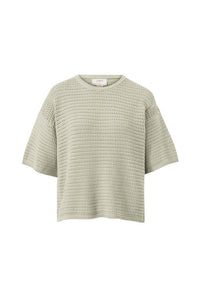 Textured Boxy Knit Tee - Matcha - Sare StoreCeres LifeT-shirt
