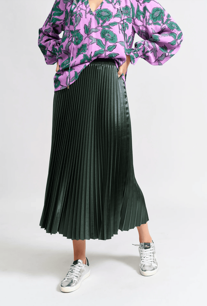The Sunray Pleat Skirt - Forest Green - Sare StoreWe are the othersSkirt