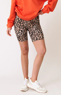 Tia Bike Shorts - Neutral Leopard - Sare StoreCartel & WillowBike Shorts