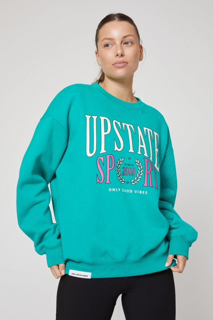Upstate Good Vibes Crew Green - Sare StoreUpstate Sportactivewear